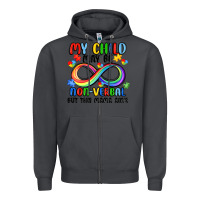 Smoke my child may be non verbal but this mama ain's Zipper Hoodie - JahusDesignShop