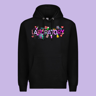 Valentine Laboratory Premium Hoodie Designed By Cowhidedigitalart