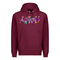 Burgundy Valentine Laboratory Premium Hoodie - CowhideDigitalArt