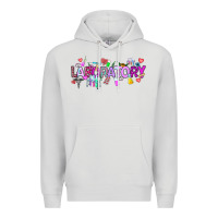 Dove Grey Valentine Laboratory Premium Hoodie - CowhideDigitalArt