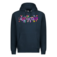 Navy Valentine Laboratory Premium Hoodie - CowhideDigitalArt