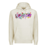 Oatmeal Heather Valentine Laboratory Premium Hoodie - CowhideDigitalArt