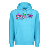 Ocean Blue Valentine Laboratory Premium Hoodie - CowhideDigitalArt
