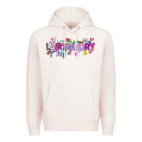 Pale Pink Valentine Laboratory Premium Hoodie - CowhideDigitalArt