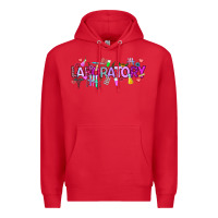 Red Valentine Laboratory Premium Hoodie - CowhideDigitalArt