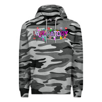 Slate Camo Valentine Laboratory Premium Hoodie - CowhideDigitalArt