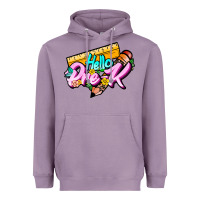 Lavender hello pre k Heavyweight Hoodie - JahusDesignShop