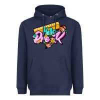 Navy hello pre k Heavyweight Hoodie - JahusDesignShop