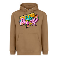 Toasted Coconut hello pre k Heavyweight Hoodie - JahusDesignShop
