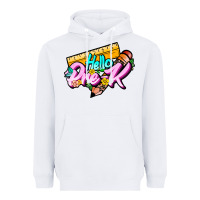 White hello pre k Heavyweight Hoodie - JahusDesignShop