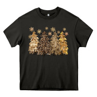 Asphalt merry christmas leopard trees Heavy Core Tee - CowGirlArtShop