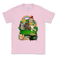 Bubblegum Pink St. Patrick's Day animal truck Classic Tee - CowGirlArtShop