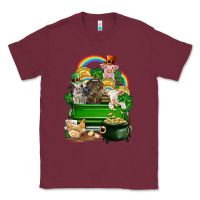 Burgundy St. Patrick's Day animal truck Classic Tee - CowGirlArtShop