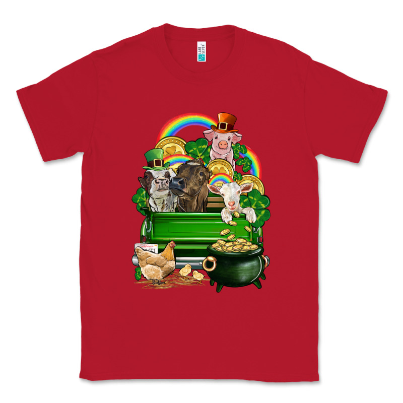 St. Patrick's Day Animal Truck Classic Tee by CowGirlArtShop | Teevron