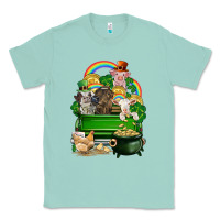 Seafoam St. Patrick's Day animal truck Classic Tee - CowGirlArtShop