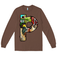 Chestnut farm life alphabet lowercase letters p Long Sleeve Tee - BundleAndBundleShop