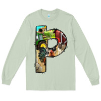 Matcha farm life alphabet lowercase letters p Long Sleeve Tee - BundleAndBundleShop