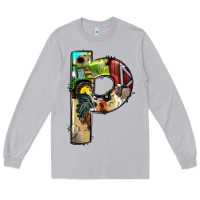 Moon Dust farm life alphabet lowercase letters p Long Sleeve Tee - BundleAndBundleShop