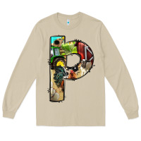 Mushroom farm life alphabet lowercase letters p Long Sleeve Tee - BundleAndBundleShop