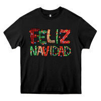 Black feliz navidad Spanish christmas Heavy Core Tee - Jasminsmagicworld