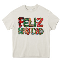 Cream feliz navidad Spanish christmas Heavy Core Tee - Jasminsmagicworld