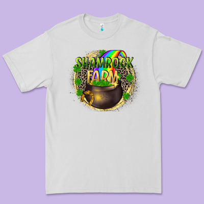 St. Patrick's Shamrock Farm Premium Tee Designed By Cowgirlartshop
