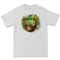 Dove Grey St. Patrick's Shamrock farm Premium Tee - CowGirlArtShop