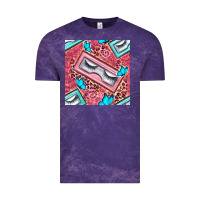 Cosmetic Fake Eyelashes And Butterfly With Leopard Seamless Pattern Bb Vintage Tee | Teevron