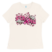 Bone Strong Cancer Awareness Ladies Tee - FaDigitalArtStudio