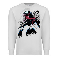 Dove Grey VENOM ART Premium Sweatshirt - DesigneFamous