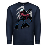 Navy VENOM ART Premium Sweatshirt - DesigneFamous