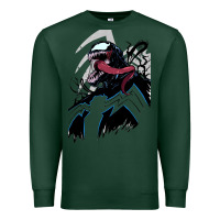 Sports Green VENOM ART Premium Sweatshirt - DesigneFamous