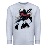 Heather Grey VENOM ART Premium Sweatshirt - DesigneFamous