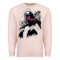 Pale Pink VENOM ART Premium Sweatshirt - DesigneFamous