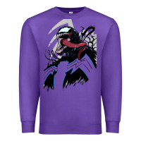Purple VENOM ART Premium Sweatshirt - DesigneFamous