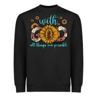 Black with god all things are possible matthew 19 26 Heavyweight Sweatshirt - JahusDesignShop