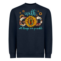 Navy with god all things are possible matthew 19 26 Heavyweight Sweatshirt - JahusDesignShop