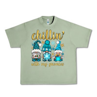 Oil Green chillin' with my gnomies Urban Heavy Tee - BundleAndBundleShop