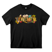 Black fall teacher Heavy Core Tee - CowGirlArtShop
