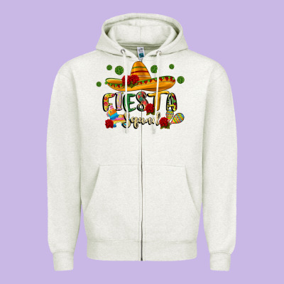 Fiesta Squad Zipper Hoodie Designed By Jahusdesignshop