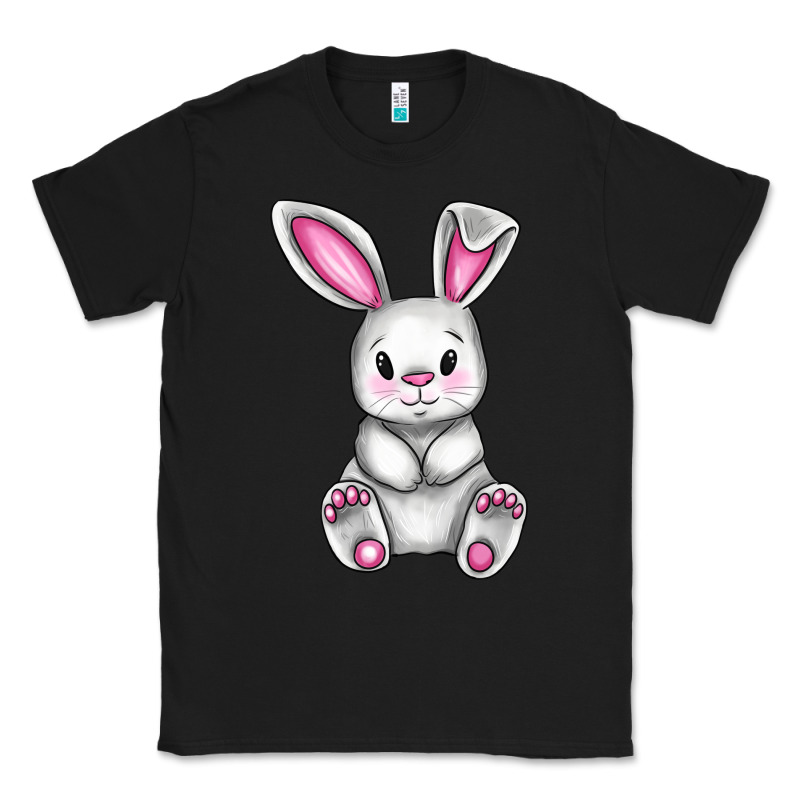 Cute Bunny Easter Classic Tee by CowGirlArtShop | Teevron