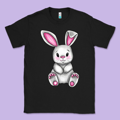 Cute Bunny Easter Classic Tee Designed By Cowgirlartshop