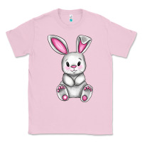 Bubblegum Pink Cute bunny Easter Classic Tee - CowGirlArtShop