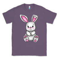 Lavender Cute bunny Easter Classic Tee - CowGirlArtShop