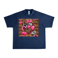 Navy valentines day western hearts and sunflowers Urban Heavy Tee - Jasminsmagicworld