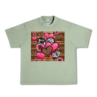 Oil Green valentines day western hearts and sunflowers Urban Heavy Tee - Jasminsmagicworld