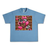 Pebble Blue valentines day western hearts and sunflowers Urban Heavy Tee - Jasminsmagicworld