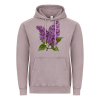 Vintage Zinc Purple Lilac Flower Vintage Hoodie - LillyAllenDesigns