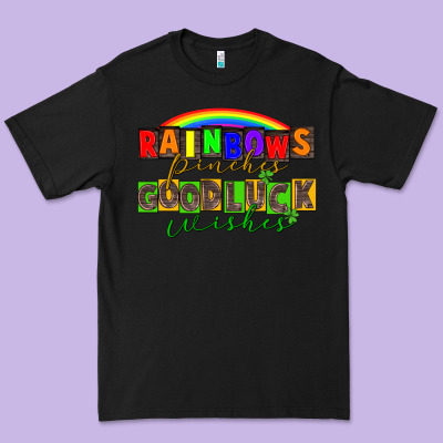 Rainbows Pinches Good Luck Wisher St. Patrick's Premium Tee Designed By Cowgirlartshop