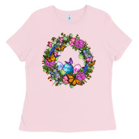 Bubblegum Pink Easter Ocaliptus spring flowers Ladies Tee - OliviaCreatesArt